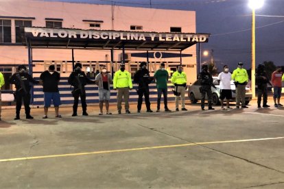 Entre los detenidos hay un individuo que registra 10 antecedentes penales.