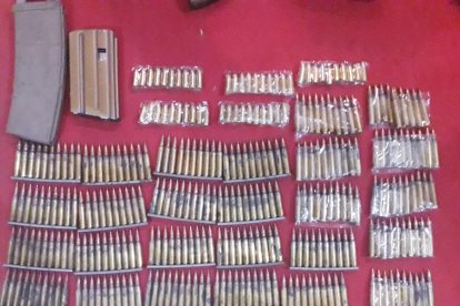 Parte de lo decomisado durante el operativo.