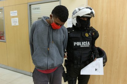 El presunto delincuente fue llevado a la Unidad de Flagrancia de la Fiscalía.