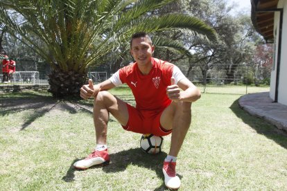 Franklin Guerra afirmó que se siente tranquilo en Liga de Quito y que tiene ofertas de varios equipos del exterior.

EN LA FOTO FRANKLIN GUERRA . Angelo Chamba. (ag-extra ag-expreso ag-quito)