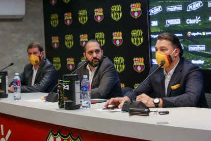La directiva del Barcelona tendrá nuevo auspiciante para la reanudación del torneo.