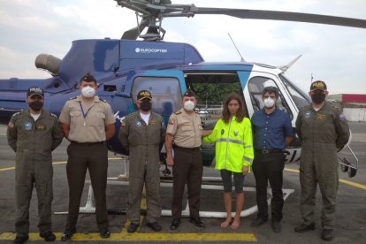 Estaba deshidratada, pero consciente.