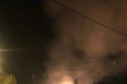 Tras la explosión la vivienda quedó convertida en escombros.