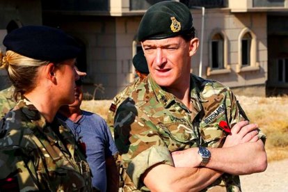 Rupert Jones, en una foto de 2016 tomada en Erbiq, Iraq.