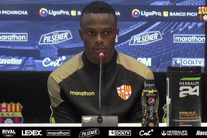 El delantero ecuatoriano José Angulo habló este viernes 17 de julio, como nuevo jugador de Barcelona.