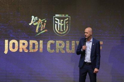 Jordi Cruyff fue presentado como seleccionador de Ecuador, el 13 de enero.