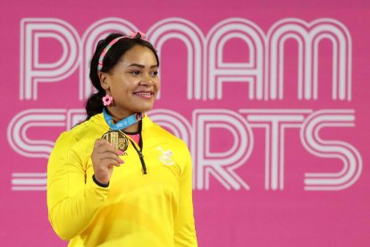  Neisi Dajomes es la primera deportista en obtener el oro para Ecuador en los Juegos Panamericanos de Lima. 