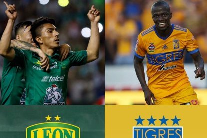  Ángel Mena es figura y goleador del León; Enner Valencia es pieza clave en el Tigres. 