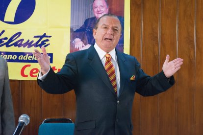 El empresario Álvaro Noboa busca por sexta vez llegar al Palacio de Carondelet.