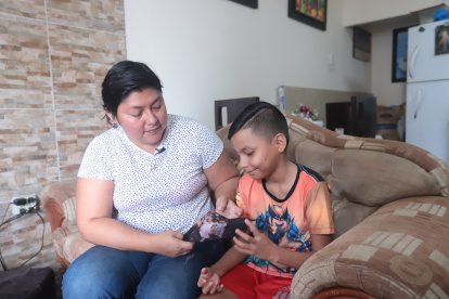 Nathaly cuenta que la fuerza que tiene para continuar tiene gracias a sus hijos.