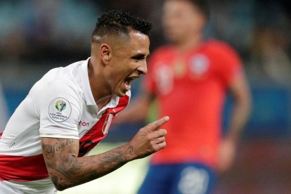  Yoshimar Yotún celebra el segundo gol ‘inca’. 