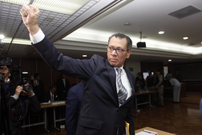  Imagen referencia. Jorge Glas en su audiencia en la Corte Nacional de Justicia. 