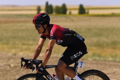 Richard Carapaz continúa con su preparación competitiva en Europa de cara al Giro de Italia.