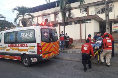 Cristian Javier Marcillo fue trasladado al hospital donde luego falleció.