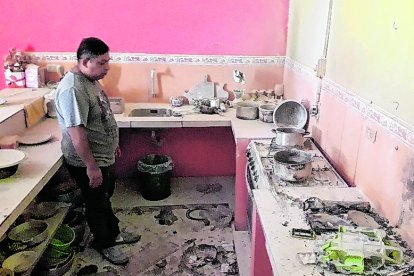 Así quedó la casa consumida por las llamas