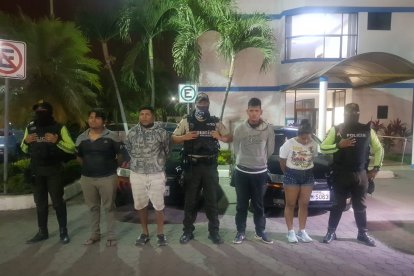 Los capturados fueron llevados a la Fiscalía de Flagrancia para su judicialización. Uno de ellos tiene antecedentes penales.
