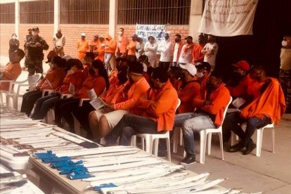 Todas las armas que los privados de libertad entregaron para fomentar la paz.