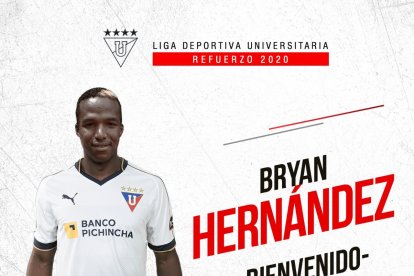 Hernández fue anunciado por Liga de Quito