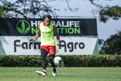 Jonatan Álvez que se hizo presente en el marcador en Cuenca, volvió a los entrenamientos.