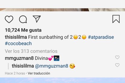 Felipe Caicedo y su esposa María García de vacaciones.