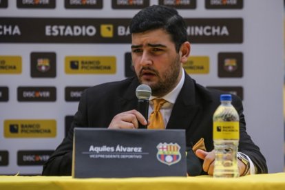 El Ing. Aquiles Álvarez, vicepresidente del Barcelona.