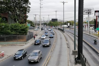 Así estuvo la avenida Carlos Julio Arosemena este lunes 24 de agosto.