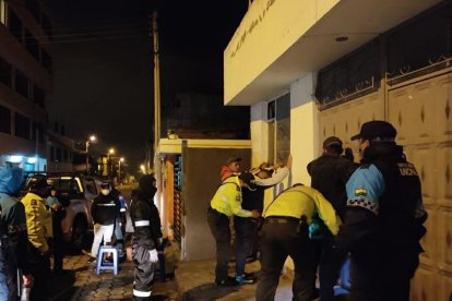 Los uniformados recorrieron los sectores principales del cantón.