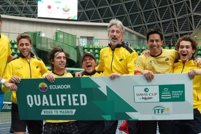 El equipo ecuatoriano que el 2021 jugará fase final de Coa Davis ante España y Rusia, sigue preparándose.