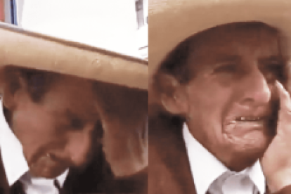 Anciano llora porque sus hijos le piden herencia en vida.