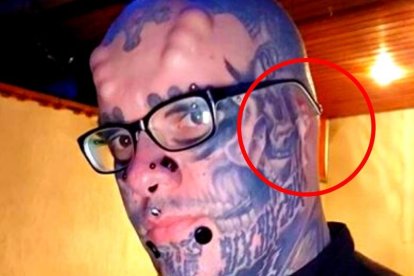 Así se ve Sandro, un confeso "adicto" a la modicación corporal, actualmente.