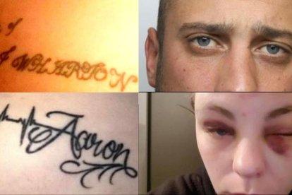 Los tatuajes, el agresor y su víctima.