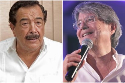 Jaime Nebot, líder del PSC y Guillermo Lasso, precandidato presidencial.