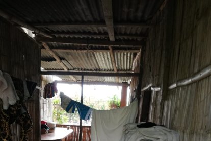 Así quedó la casa luego del crimen de la joven en El Empalme.