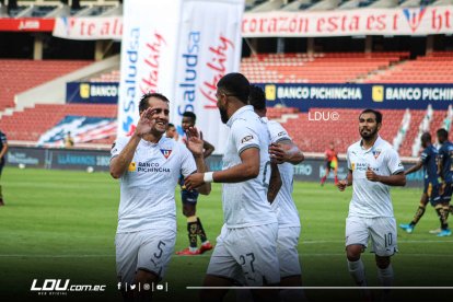 Todo es alegría con Liga de Quito, punteros del torneo con 24 unidades.