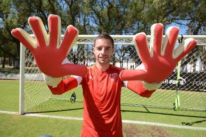 Adrián Gabarini arquero de Liga de Quito, va por su tercera temporada. 

 Quito 24 de Abril de 2018 Agencia(ag-extra ag-expreso-ag-quito)