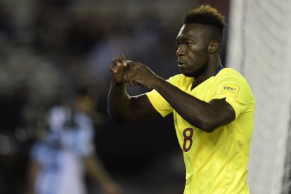 Felipe Caicedo renunció a la Tricolor, en septiembre de 2017.
