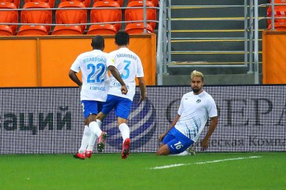 Christian Noboa anotó el gol del triunfo del Sochi, ante el Ajmat.