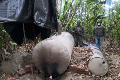 Todos los materiales que se encontraron en la refinería clandestina fueron destruidos.