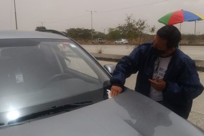 A Guayaquil también llegó la ceniza del volcán Sangay, este domingo 20 de septiembre de 2020.