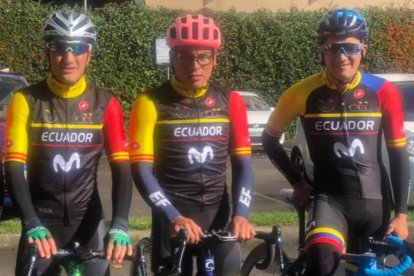 Jefferson Cepeda, Jonathan Caicedo y Richard Carapaz forman la selección de Ecuador para el Mundial de ciclismo de ruta.