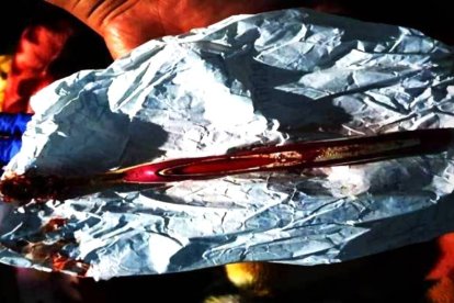 Imagen del cepillo de dientes extraído.