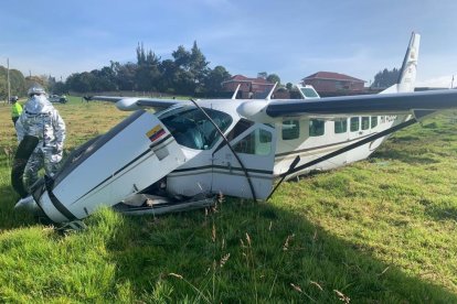 La avioneta siniestrada en la cual se afirmaba que iba el comunicador y empresario.