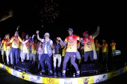 Aucas durante su ascenso a la Serie A del fútbol ecuatoriano, lograda en el 2017.