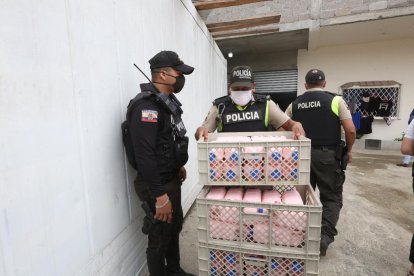 Los productos fueron halladas en gavetas que estaban almacenadas dentro de un contenedor.