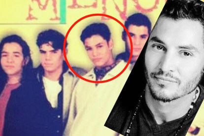 Anthony Galindo, en una imagen e su época de Menudo y una de hace poco.