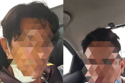 Los dos sospechosos fueron llevados a la Fiscalía.