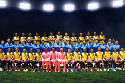 La selección ecuatoriana que juega en los partidos de las eliminatorias.
