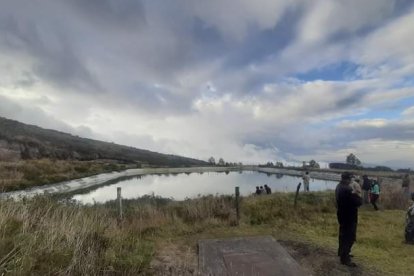 Las labores de búsqueda se realizaron la tarde de este 14 de octubre en el reservorio.