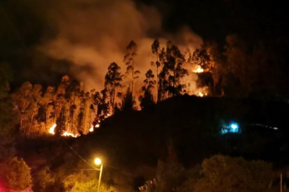 Se presume que las llamas aparecieron por acción de alguno de los comuneros.