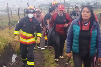 Los excursionistas fueron hasta la cascada Santospamba y se perdieron.